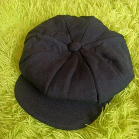 Topi Jamur Dewasa Katun Drill Laken Tebal - Navy Fleece